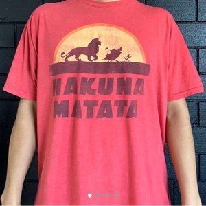 LION KING HAKUNA MATATA MENS GRAPHIC T-SHIRT
